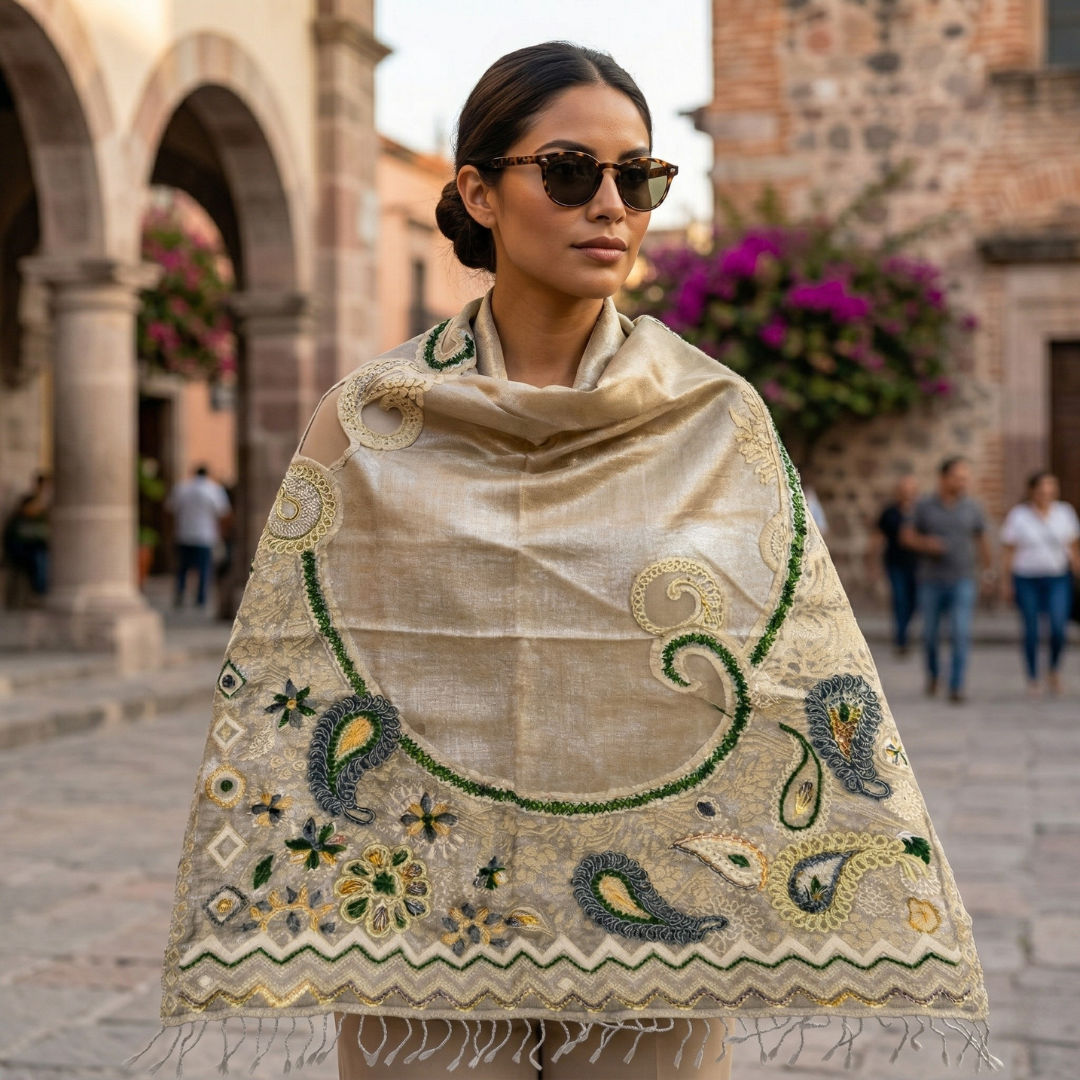 Neutral Beige Scarf